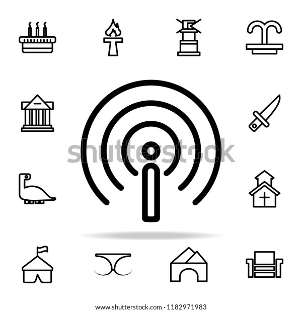 antenna sign icon. web icons universal set for web\
and mobile