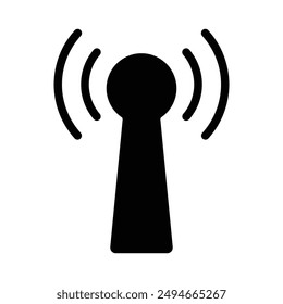 Antenna signal icon vector symbol