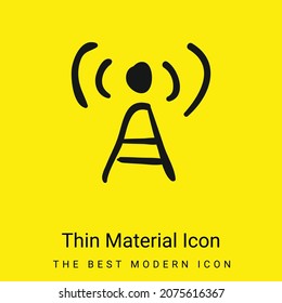 Antenna Sketch minimal bright yellow material icon