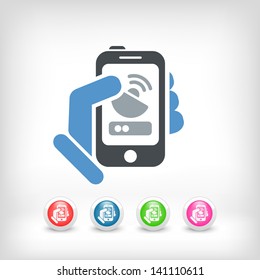 Antenna smartphone icon