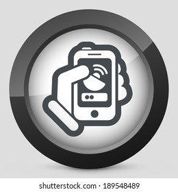 Antenna smartphone icon