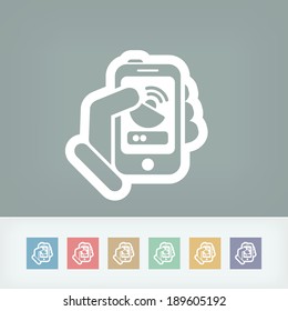 Antenna smartphone icon
