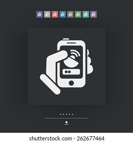 Antenna smartphone icon