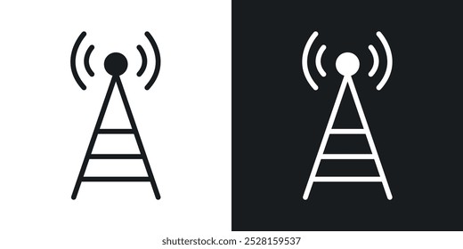 Antena sólida vetor ícone pack