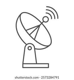 Antenna thinline icon, editable vector icon, pixel perfect, illustrator ai file