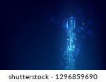 Antenna transmission communication tower vector background concept