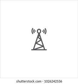 Antenna transmitter icon vector