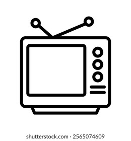 Antenna Tv line icon , vector, pixel perfect, illustrator file