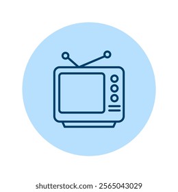 Antenna Tv pentaglow , vector, pixel perfect, illustrator file