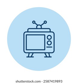 Antenna Tv  pentaglow, vector, pixel perfect, illustrator file