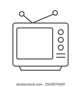 Antenna Tv thinline icon , vector, pixel perfect, illustrator file