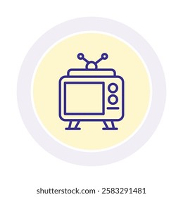 Antenna Tv.line icon, editable vector icon, pixel perfect, illustrator ai file