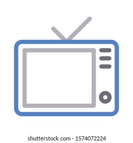 antenna vector color line icon 
