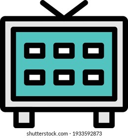 antenna vector colour line icon