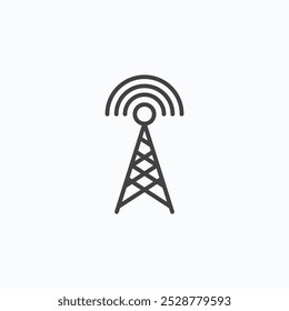 Ícone plano de vetor de antena set.eps