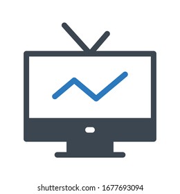 antenna vector glyph color icon 