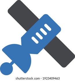 antenna vector glyph colour icon