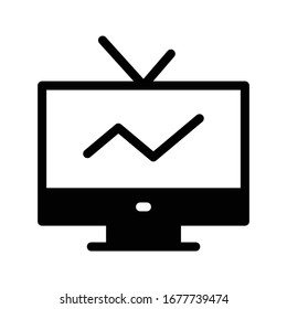 antenna vector glyph flat icon 