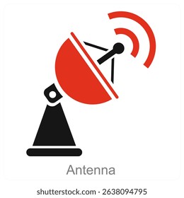 Antenna vector icon concept design