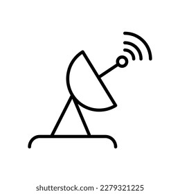 Antenna vector icon flat illustration on white background..eps