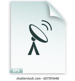 Antenna vector icon illustration
