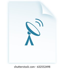Antenna vector icon illustration