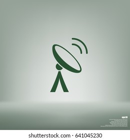 Antenna vector icon illustration