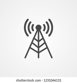 Antenna vector icon sign symbol