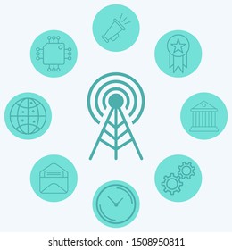 Antenna vector icon sign symbol