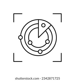 Antenna vector icon which can easily modify or edit

