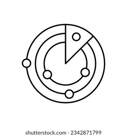 Antenna vector icon which can easily modify or edit

