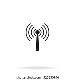 Antenna vector icon. Wifi icon.