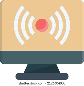 antena Ilustración vectorial en un fondo transparente.Símbolos de calidad superior.Icono plano de línea vectorial para el concepto y el diseño gráfico.
