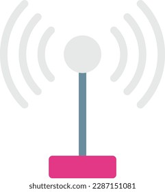 ilustración de antena Vector en un fondo transparente. Símbolos de calidad superior. Iconos vectoriales de color de línea para el concepto y el diseño gráfico. 
