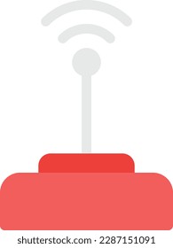 antenna Vector illustration on a transparent background. Premium quality symmbols. Line Color vector icons for concept and graphic design. 
