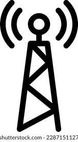 ilustración de antena Vector en un fondo transparente. Símbolos de calidad superior. Iconos vectoriales de línea delgada para el diseño de conceptos y gráficos.