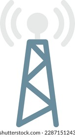 ilustración de antena Vector en un fondo transparente. Símbolos de calidad superior. Iconos vectoriales de color de línea para el concepto y el diseño gráfico. 
