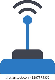 ilustración de antena Vector en un fondo transparente. Símbolos de calidad superior. Iconos vectoriales de glifos para diseño de conceptos y gráficos. 

