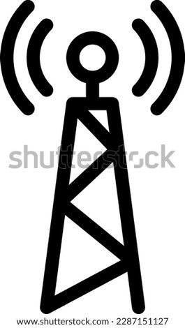 antenna Vector illustration on a transparent background. Premium quality symmbols. Thin line vector icons for concept and graphic design.