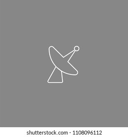 Antenna White Icon