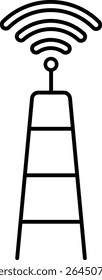 antena rede wifi sinal de conexão on-line satélite 10711
