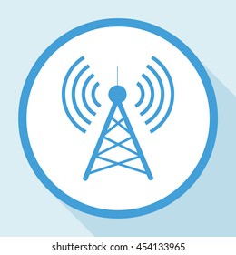 Antenna.Vector icon.
Radio tower.