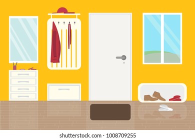 Anteroom Interior vector illustration