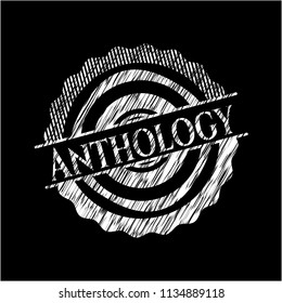Anthology with chalkboard texture