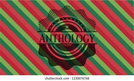 Anthology christmas badge background.