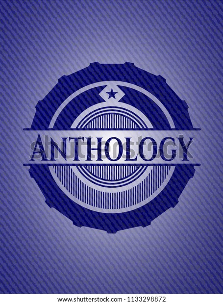 Anthology Denim Background Stock Vector 