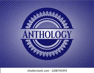 Anthology emblem with jean texture
