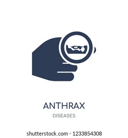 Anthrax icon. Anthrax filled symbol design from Diseases collection. Simple element vector illustration on white background