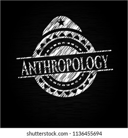 Anthropology chalk emblem