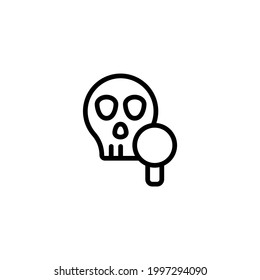 Anthropology Education Outline Icon, Logo, And Illustration Vector